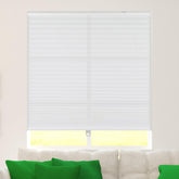 CALYX INTERIORS Pleated Fabric Window Shade, Light Filtering, Cordless, 46.5" W x 48" H, White image 0